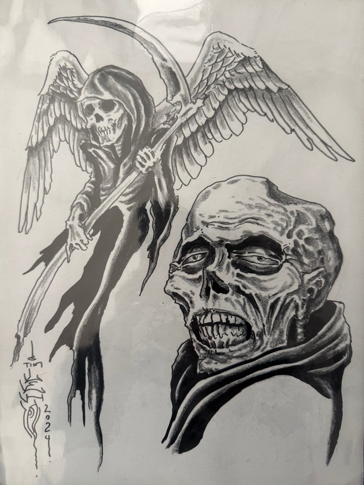 Image of Tim Lehi “Reapers & Wolves #75” Original Art