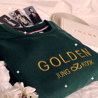 Image 1 of BTS Jungkook Golden Sweatshirt