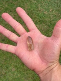 Image 11 of Natural Citrine Point With Hematite & Titanium Flecks #1985