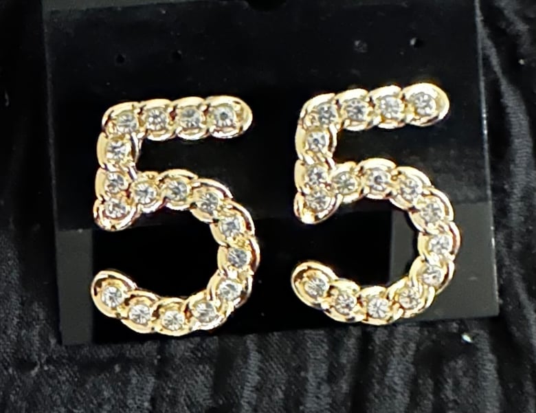 Image of Chanel No5 Inspired Stud Earrings 