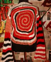 Orange spiral sweater 