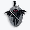 Mothman Art Ornament With Long Sword