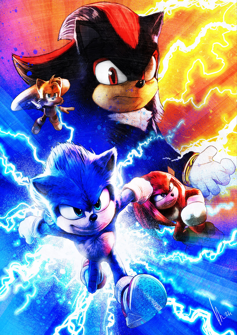 Sonic The Hedgehog A3 300gsm Giclée Art Print