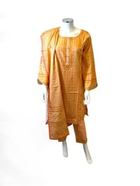 Image 1 of 3pc thin khaddar suit 