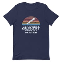 Image 3 of Worlds Okayest Cribbage Player<br>Unisex T-Shirt