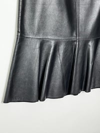 Image 3 of Philippe Adec Genuine Leather Trumpet Skirt 