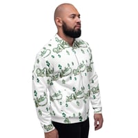 Image 1 of Payola Benji White Unisex Bomber Jacket