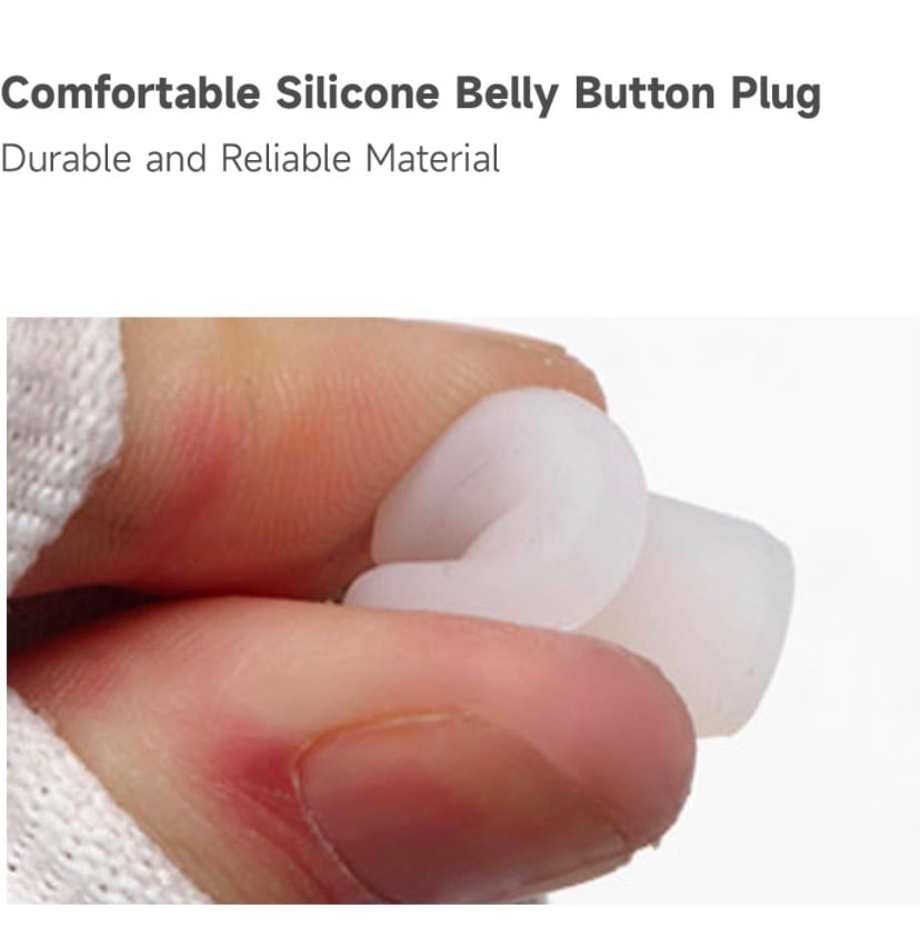 Button Shaped Belly Button Shaped Shape Belly Button Shaper Silicone Plug 