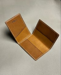 Image 2 of Barenia Cardholder N°3 - 3 Slots Caramel Calfskin Card Holder