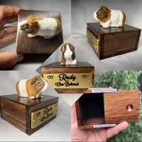Image 7 of Custom Engraved Guinea Pig Urn Custom HandPainted To Your Photos