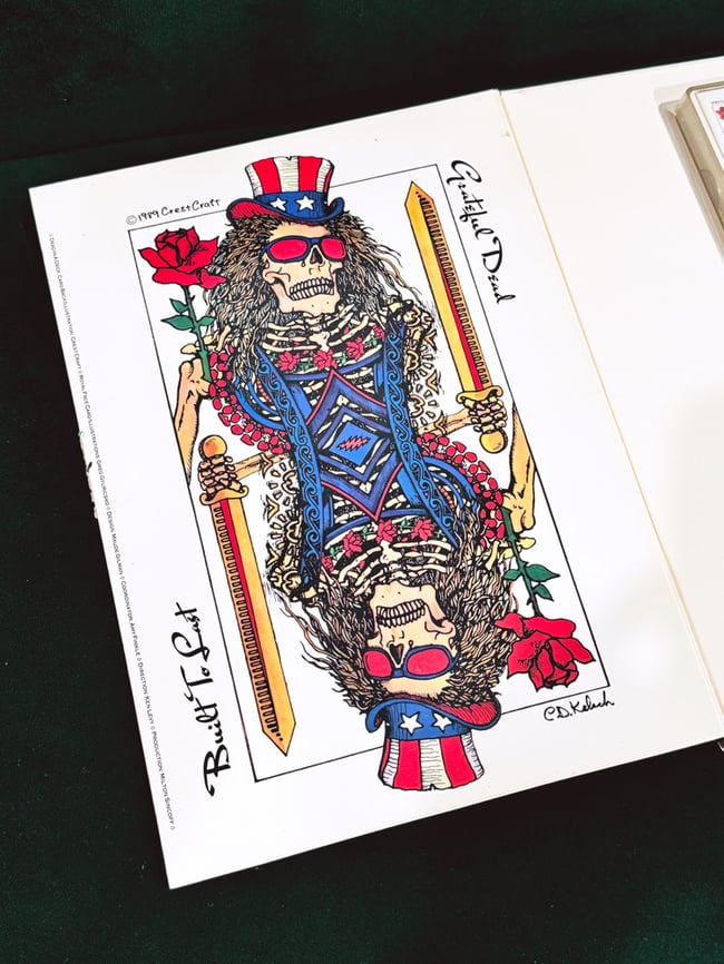 Grateful Dead 1989 Built to Last ‘Dead in a Deck’ Promo Kit - Cassette