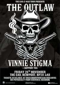 Image 1 of THE OUTLAW VINNIE STIGMA @ THE CAB, NEWPORT 28.11.25