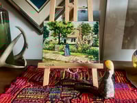 Image 1 of Delightful Oil Miniature on Board