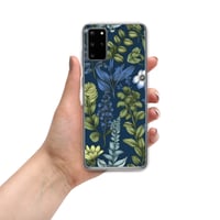 Image 10 of Art Nouveau Inspired Blue Boho Floral Clear Case for Samsung®