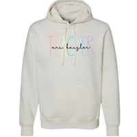 Image 2 of Teacher name EMBROIDERED custom shirt/quarter zip/ crewneck/hoodie copy