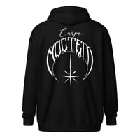 Image of logo zip hoodie black