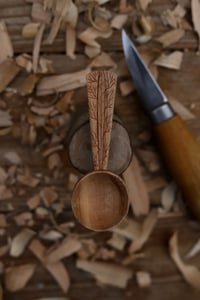 Image 1 of Cherry Wood coffee scoop