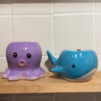 Image 1 of octopus and whale candle bundle