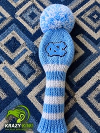 Image 5 of North Carolina Tarheels blue white College football Golf Club custom Club Covers Father’s Day gift