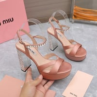 Image 10 of Miúmiu Crystal Block Heels