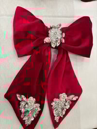 Image 3 of Velvet Hair Bow | Signature & Crystal Editions