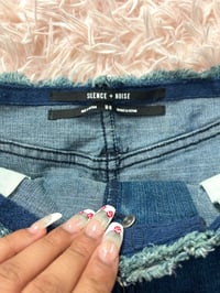 Image 2 of Urban Outfitters Star Denim Skirt.