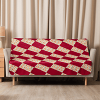 Image 1 of Sherpa blanket (Pumpkin Fall Plaid)