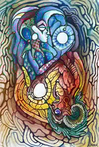 Image 1 of Wildcard - framed A4 original 