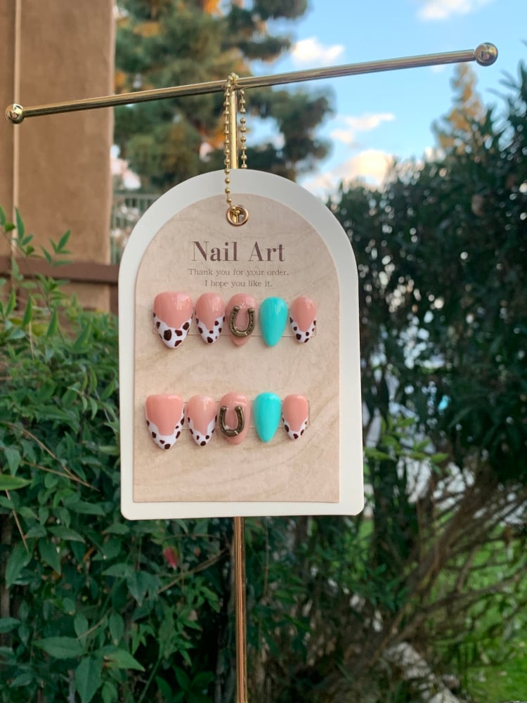 Image of Cowprint Nails 