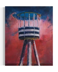 Image 2 of Painting / maleri / "Charlottenlund – Malerdrømme og tankestreger – Udkigstårnet" / 80x100 cm