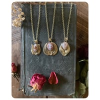 Image 1 of Opal Bloom Talisman Necklaces - Solid Brass 
