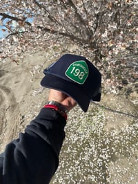 Image 2 of 198 Navy Blue Trucker Snap Back 