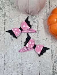 Image 6 of Glow in the Dark Bat Hair Clips