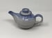 Image of White and Blue Glazed small Tea Pot