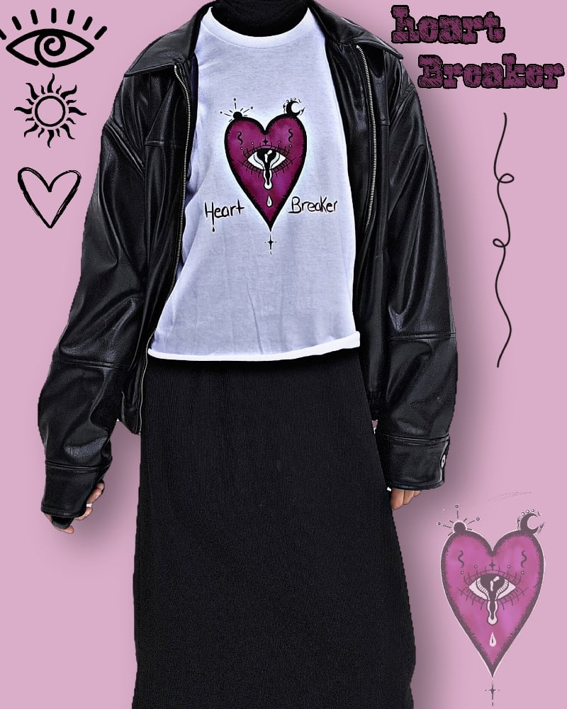 Image of Heart Breaker cropped t-shirt