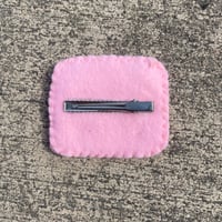 Image 2 of Pink domo hair clip 