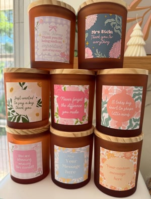 Image of CUSTOM TEACHERS CANDLES