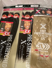 Image 1 of X-pression & Easy pre-stretched braiding hair 