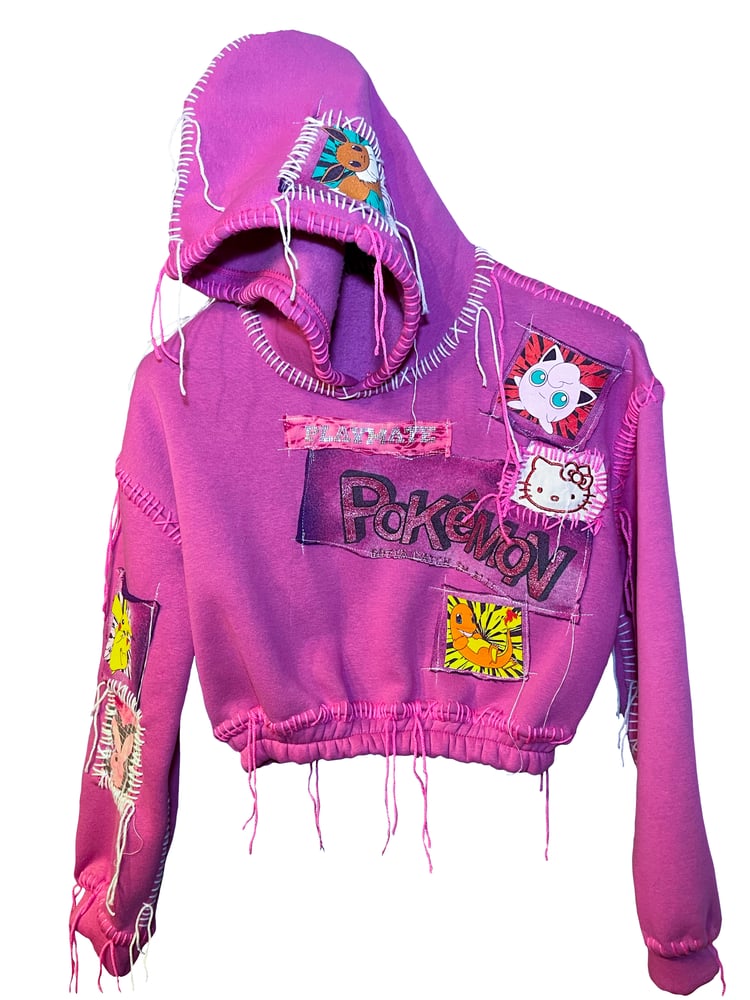 Image of POKÉMON & PLAYMATES CROPPED HOODIE 