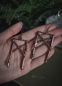 Image 2 of ,,Mannaz” rune earring