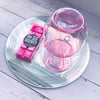 Pink glass wax melter