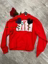 Image 2 of Flowers in 𝒫𝒜ℛℐ𝒮 hoodie 