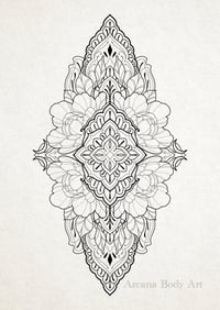 Ornement classique floral