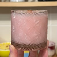 Image 1 of pink raspberry and whipped cream scented candle