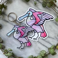 Spoonbill Keychain