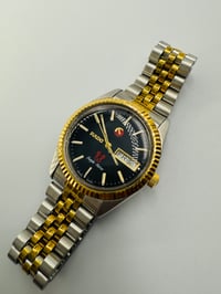 Image 5 of Rado Purple Horse Day Date Black Dial 2/Tone Automatic Men’s Watch