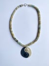 Yin Yang beaded necklace #11