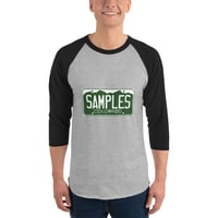 Image 5 of License Plate/ Unisex 3/4 sleeve raglan shirt- 6 COLORS AVAILABLE