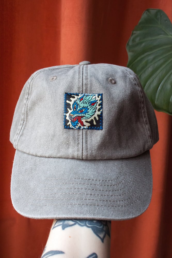 Image of Vintage Grey Wolf Dad Cap