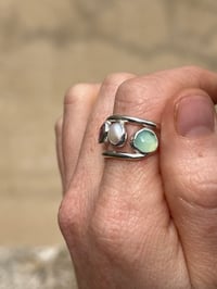 Image 5 of Triple Ring mit Perle, Rubin, Opal